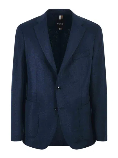 HUGO BOSS HUGO  JACKET IN WOOL JERSEY