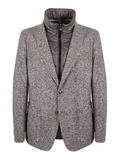 HUGO BOSS HUGO  JACKET IN WOOL AND COTTON JERSEY