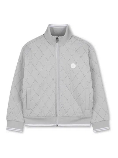 Hugo Boss Kids' Quilted Jacket In Gray