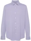 Hugo Boss Check-pattern Long Sleeve Shirt In Blue