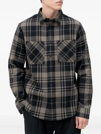 Hugo Boss Check Pocket Shirt In Multi