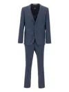 Hugo Boss Check Two-piece Suit In Blue