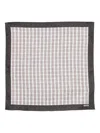 Hugo Boss Checked-border Square In White