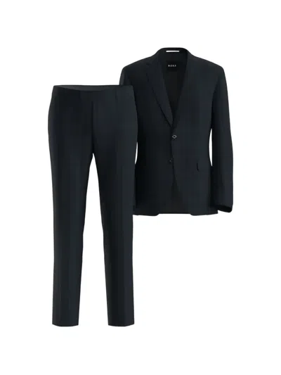 Hugo Boss Check-pattern Wool Suit In Multi