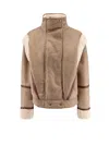 Hugo Boss Cheerlea Eco-shearling Jacket In White