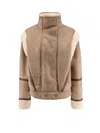 Hugo Boss Cheerlea Eco-shearling Jacket In Multi