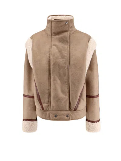 HUGO BOSS CHEERLEA ECO-SHEARLING JACKET