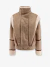 Hugo Boss Cheerlea Eco-shearling Jacket In Sand