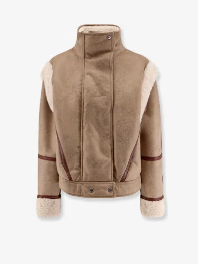 HUGO BOSS CHEERLEA ECO-SHEARLING JACKET
