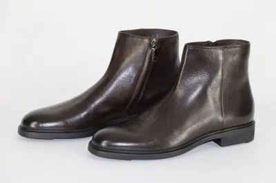 Pre-owned Hugo Boss Chelsea Boots, Mod. Firstclass_zipb_grwm, Size 42 / Uk 8 / Us 9 In Brown