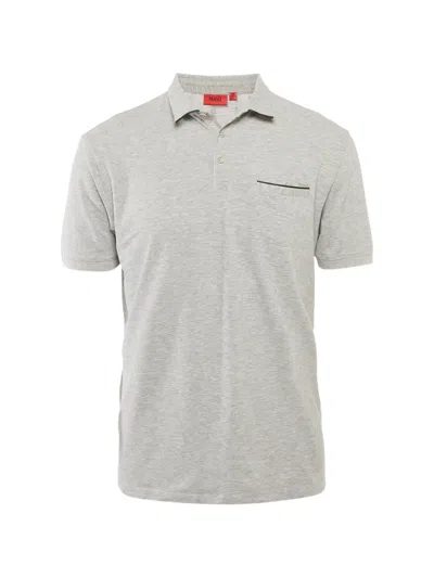Pre-owned Hugo Boss Chest-pocket Polo Shirt In Gray