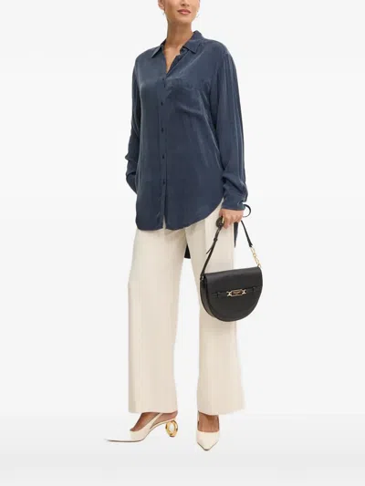 Hugo Boss Chest-pocket Shirt In Blue