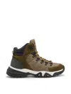 Hugo Boss Dark Green Chester Halb Hiking Boots In Black