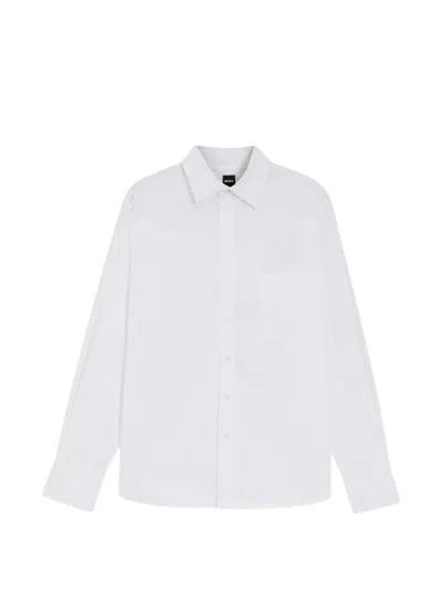 Hugo Boss Chest-pocket Shirt In White