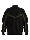Hugo Boss High Collar Sweater Featuring Stripe Detail In Black