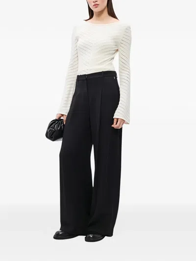 Hugo Boss Chevron Sweater In White