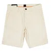 Hugo Boss Chino Slim Shorts 767 Open Yellow In Neutral