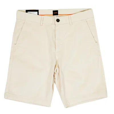Hugo Boss Chino Slim Shorts 767 Open Yellow In Neutral