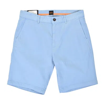 Hugo Boss Chino Slim Shorts Light Pastel Blue In Light Blue