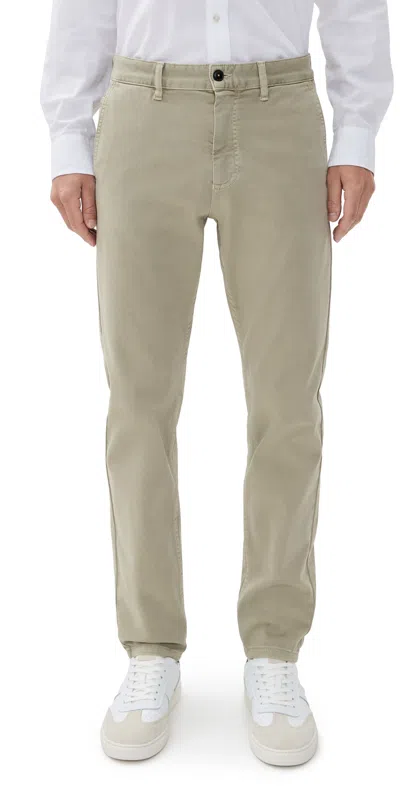 Hugo Boss Chino Tapered Trouser Open Green In Gray