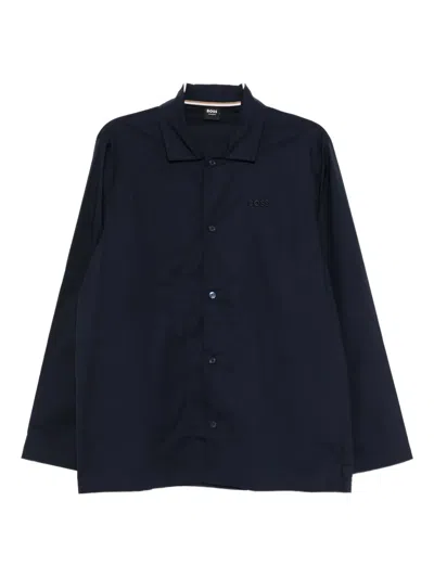 Hugo Boss Chris Pajama Set In Blue