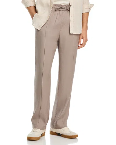 Hugo Boss Cino Straight Fit Drawstring Pants In Burgundy