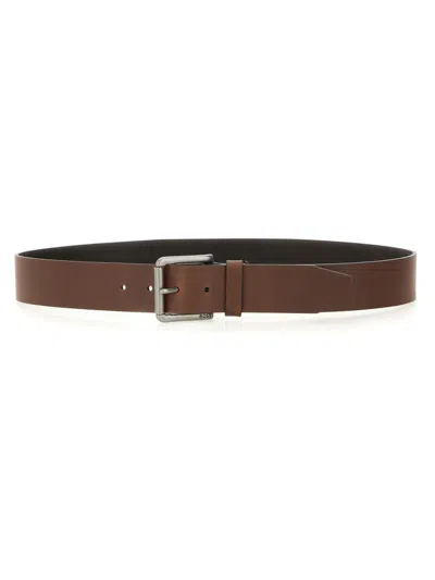 Hugo Boss Cintura Con Fibbia In Brown