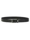Hugo Boss Adjustable Leather Belt For Versatile Wear In Black