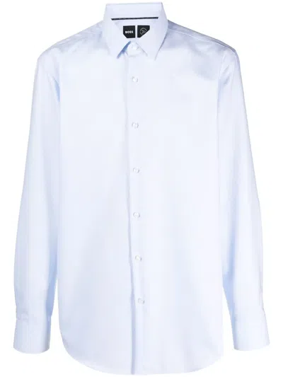 Hugo Boss Classic Button-up Shirt In Blue
