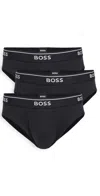 Hugo Boss Boss Underwear Triple Pack Briefs Black In Black