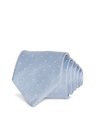 Hugo Boss Classic Dot Tie In Blue
