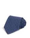 Hugo Boss Classic Dot Tie In Blue