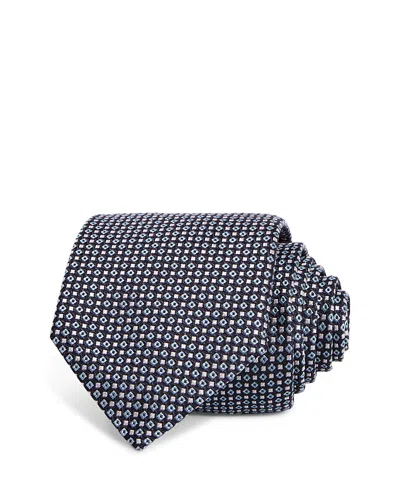 Hugo Boss Classic Geometric Tie In Blue