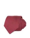 Hugo Boss Classic Grid Tie In Red