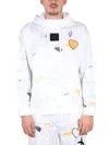 Hugo Boss Boss Salbo Lotus Sweatshirt In White