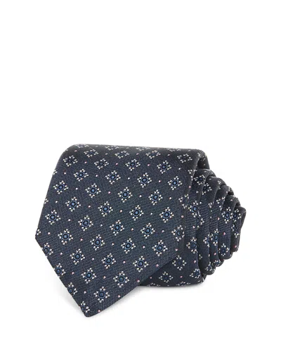 Hugo Boss Classic Medallion Tie In Blue