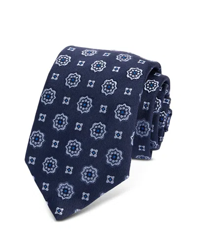 Hugo Boss Classic Medallion Tie In Blue