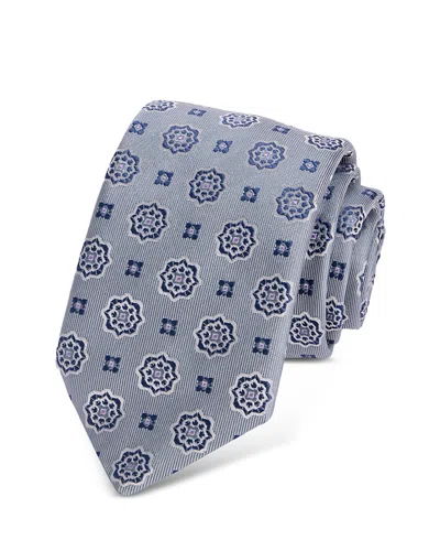 Hugo Boss Classic Medallion Tie In Gray