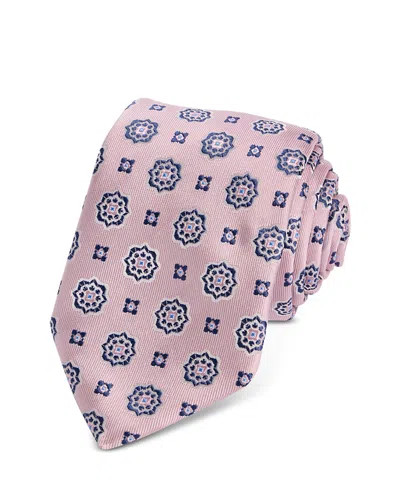 Hugo Boss Classic Medallion Tie In Pink