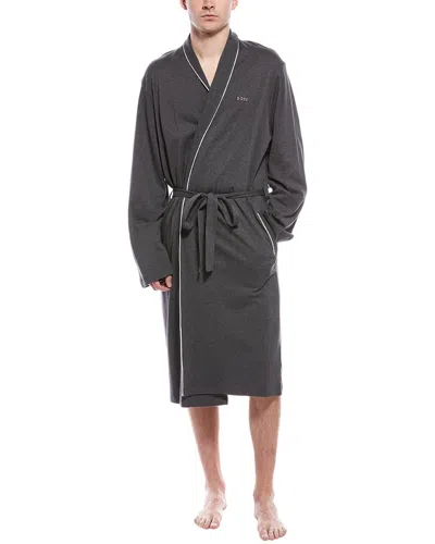 Hugo Boss Classic Robe In Gray