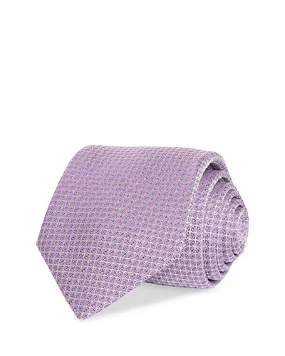 Hugo Boss Classic Spiral Grid Tie In Purple
