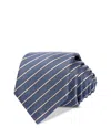 Hugo Boss Classic Stripe Tie In Open Blue