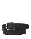 Hugo Boss Claus Leather Belt In Black