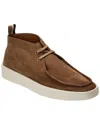 Hugo Boss Suede Desert Boots With Rubber Sole In Brown