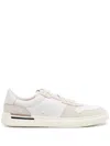Hugo Boss Clint Mens Cupsole Lace-up Trainers In Leather And Suede C In White