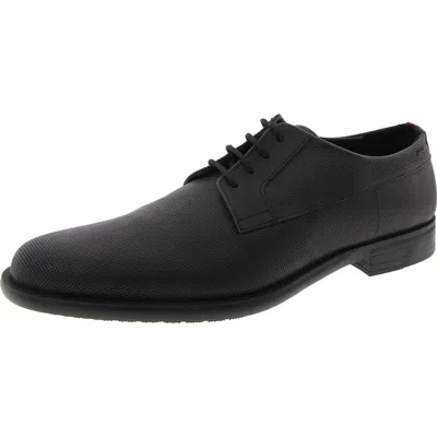 Hugo Boss Clint Mens Leather Lifestyle Casual And Fashion Sneakers In Black