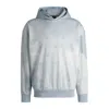 Hugo Boss Cloud-artwork Hoodie With Double B Monograms In Blue