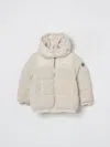 Hugo Boss Coat Boss Kids Color Beige In White