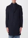 Hugo Boss Coat Boss Men Color Blue In Blue