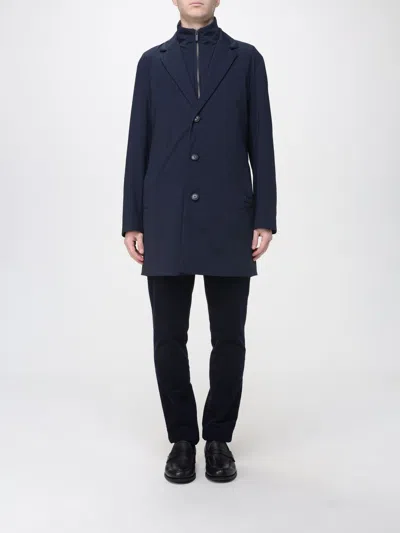 Hugo Boss Coat Boss Men Color Blue